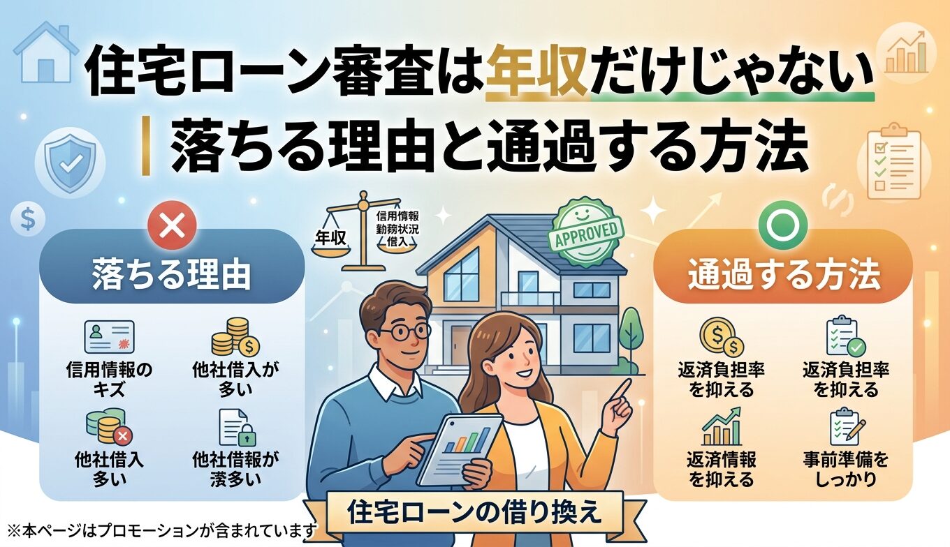 住宅ローン審査は年収だけじゃない